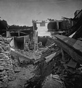 Maisons détruites, lors de la crue de 1875.