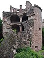 Heidelberger Schloss, gesprengter Geschützturm "Krautturm", Baden-Württemberg