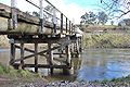 English: The Towong Bridge over the en:Murray River at en:Towong, Victoria
