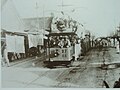 Le premier tram en 1906.