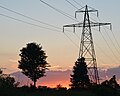 Electricity pylons in the Canadian province Ontario in 2020