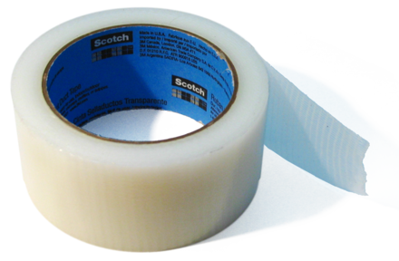 Semi-transparent duct tape
