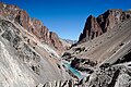 * Nomination View up the Tsarap towards Phuktal. Trail to the monastery visible centre-right. Zanskar, Ladakh, India --Tagooty 01:14, 27 July 2023 (UTC) * Promotion  Support Good quality -- Johann Jaritz 01:49, 27 July 2023 (UTC)