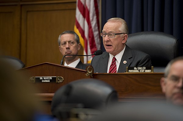 Chairman Buck McKeon questions Secretary Chuck Hagel during a testimony