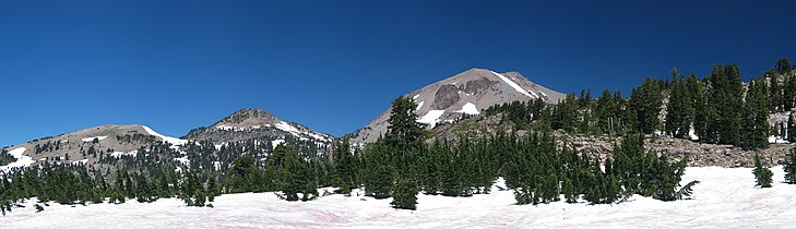 Snowy meadow covered with red algae