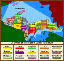 Upper Peninsula Of Michigan Wikipedia