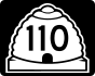 State Route 110 маркер