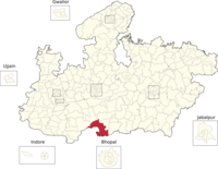 Vidhan Sabha constituencies of Madhya Pradesh (133-Bhainsdehi).png