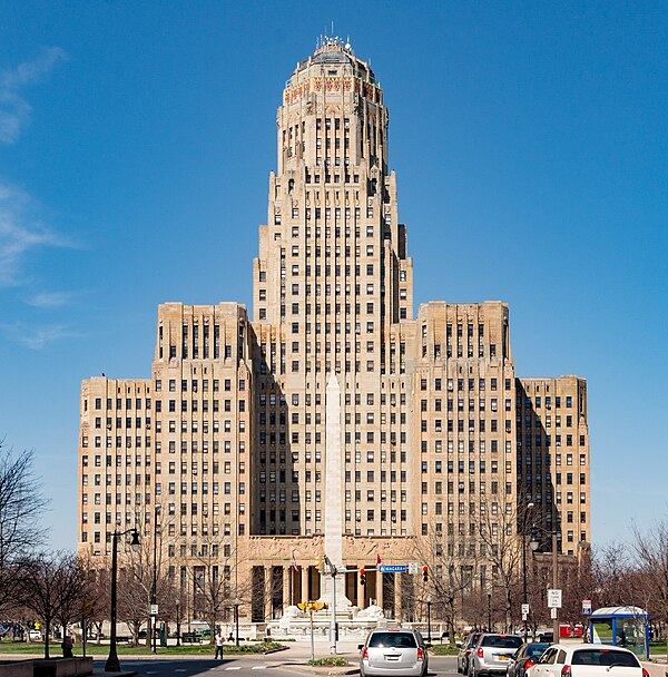 Image: View of Buffalo City Hall (cropped)