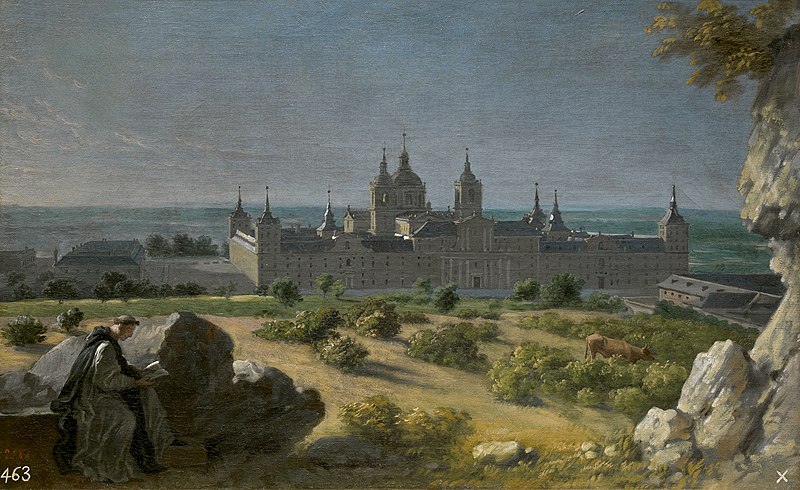 File:Vista del Monasterio de El Escorial, por Michel-Ange Houasse.jpg