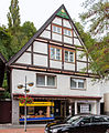 2-tier  Half-timbered house