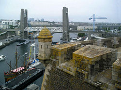 Udsigt fra fæstningen i Brest