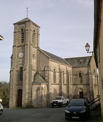 Gereja di desa Evrunes, di Mortagne-sur-Sèvre