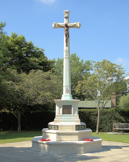 Ruislip War Memorial moved to its present position in 1976.
