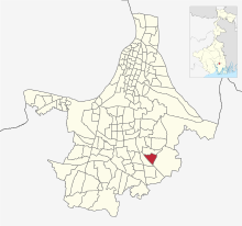 Location of Ward No. 103 in Kolkata Ward Map Ward no. 103 in Kolkata Municipal Corporation.svg