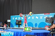 Deutsch: Gewichtheben bei den Olympischen Jugendspielen 2018; Tag 1, 7. Oktober 2018; Jungen 56 kg English: Weightlifting at the 2018 Summer Youth Olympics at 7 October 2018 – Boys' 56 kg