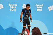 Deutsch: Gewichtheben bei den Olympischen Jugendspielen 2018; Tag 2, 10. Oktober 2018; Jungen 62 kg English: Weightlifting at the 2018 Summer Youth Olympics at 8 October 2018 – Boys' 62 kg