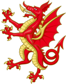 Dragon used in arms by the Tudor monarchs.