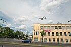 Plane over Kurt-Schumacher-Platz