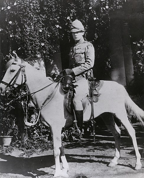 English: Second-Lieutenant Winston Churchill in the 4th Queen's Own Hussars in India, 1896