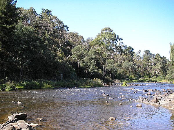 The Yarra River flowing through Warrandyte