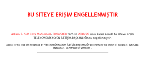 YouTube'a Türkiye'den erişimin engellenmesi için küçük resim