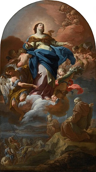 'The Immaculate Conception with the Prophet Elijah' by Corrado Giaquinto.jpg