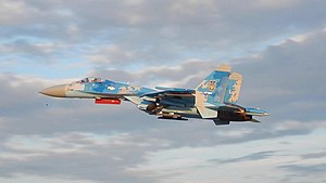 Польоти на бойових та учбово-бойових літаках-винищувачах Су-27, а також на учбово-тренувальних літаках Л-39 (29531871828).jpg