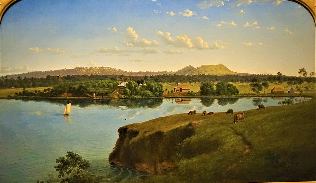 “Purrumbete from across the Lake” by Eugene von Guerard - National Gallery of Australia