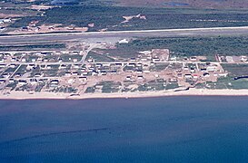 Golfe du Saint-Laurent, plage, rues, patrimoine bâti, résidences et dépendances, route 138, toundra 1976
