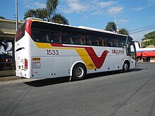 A Dagupan Bus painted with JAC Liner's livery, a result to Dagupan Bus Co, Inc. 1533 soldout in 2015. 01962 jfPangasinan Church Roads Landmarks Manaoagfvf 01.JPG