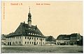 Radnice na historické pohlednici z roku 1908