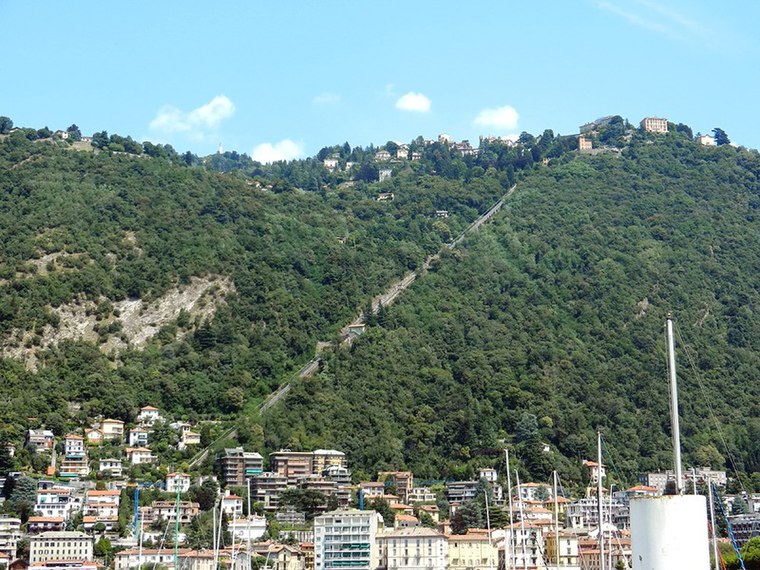 Como Brunate funicular Map Estate Como Lombardy Italy