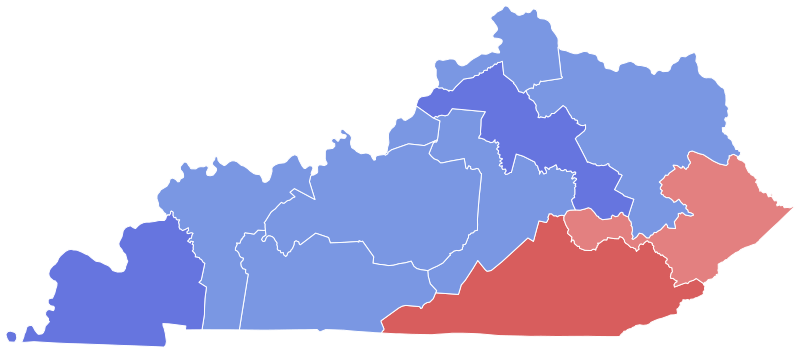 File:1923 Kentucky gubernatorial election results map by congressional district.svg