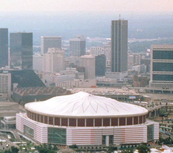 The Georgia Dome during the 1996 Summer Olympics