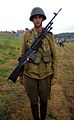 2007.07.22 Mechelinki, Soldier reenactor with Browning wz. 1928 Rifle.jpg
