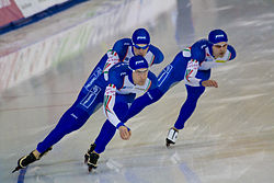 Luca Stefani, Enrico Fabris (dole) a Matteo Anesi (vpravo) v roce 2009