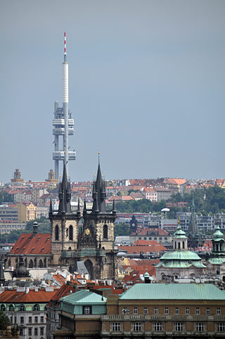 <span class="mw-page-title-main">Žižkov Television Tower</span> TV tower in Prague, Czech Republic