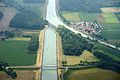 Dortmund-Ems-Kanal und Alte Fahrt in Lüdinghausen, Kreis Coesfeld, NRW.