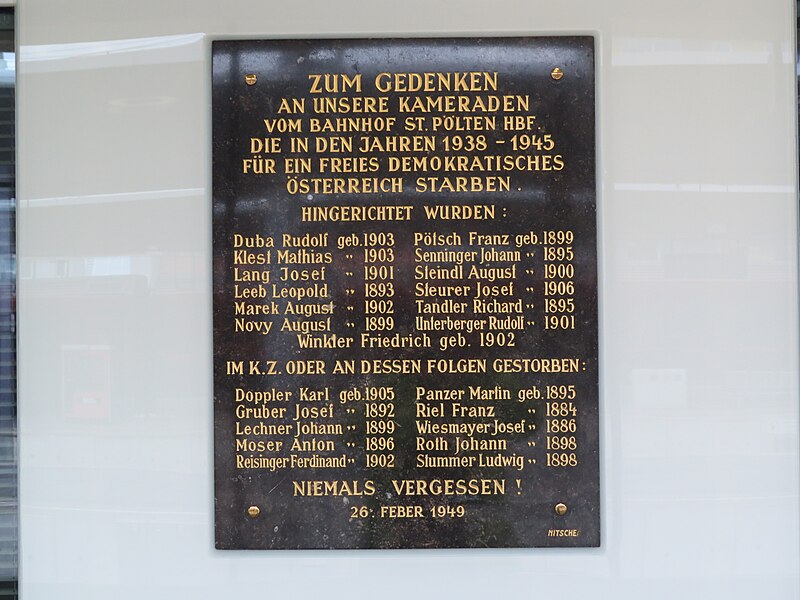 File:2017-09-12 (249) Memorial plaque on the Nazi fascism at the main station St. Pölten.jpg
