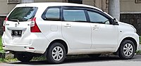 2017 Toyota Avanza 1.3 E (rear), West Surabaya