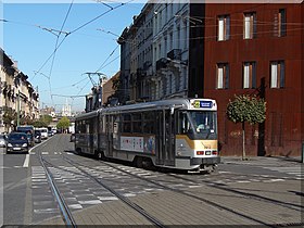 Tranvía 56 en Place Liedts en 2008