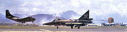 64th FIS F-102A landing at Da Nang AB, 1966