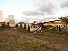 Ан-14 с болгарскими опознавательными знаками в авиационном музее Южной Болгарии в аэропорту Бургаса