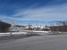 Telegraph Road at its intersection with Jeff Todd Way, after a late March snowstorm in 2018 Aftermath of the late March snowstorm on my way to work - 2.jpg