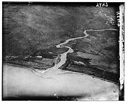 צילום אוויר - שפך הירדן לים הכנרת - 1931