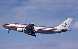 Az American Airlines N14053 lajstromjelű Airbus A300 típusú repülőgépe