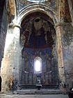 The main altar of the church and its murals