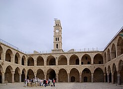 Caravasar dels pilars en Acre, Israel.