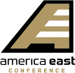 America East Conference logo in Bryant's colors America East logo in Bryant colors.svg